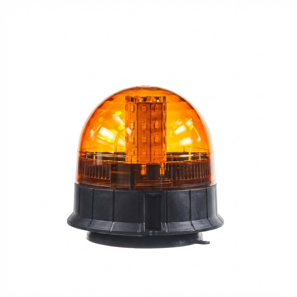 פנס מהבהב לד כתום 12V-24V לרכב עבודה וחירום פנסים פלוס