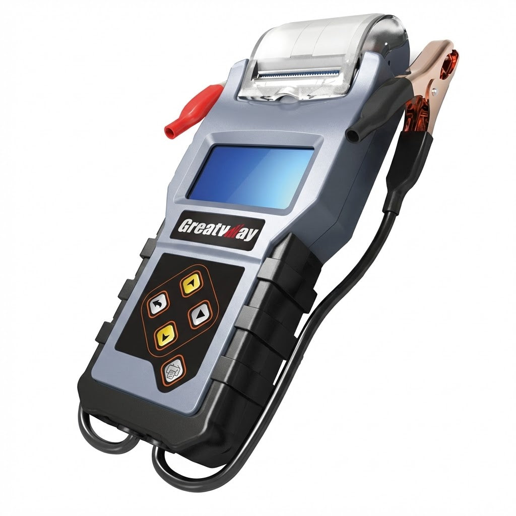 בודק מצברים דיגיטלי מקצועי 100-1400A עם מסך LCD ומדפסת מובנית להדפסת פלט תוצאות