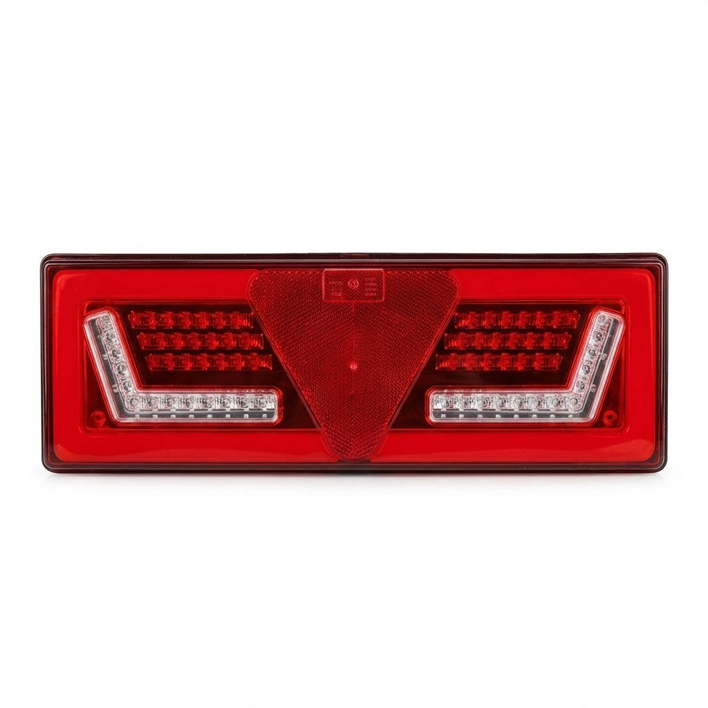פנס אחורי לד לנגרר 12-24V מידה 13סמ על 35 סמ