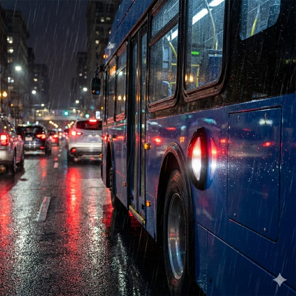 פנס צד אדום לבן לאוטובוס ומשאית LED – תאורת סימון בטיחותית מותקן על אוטובוס 