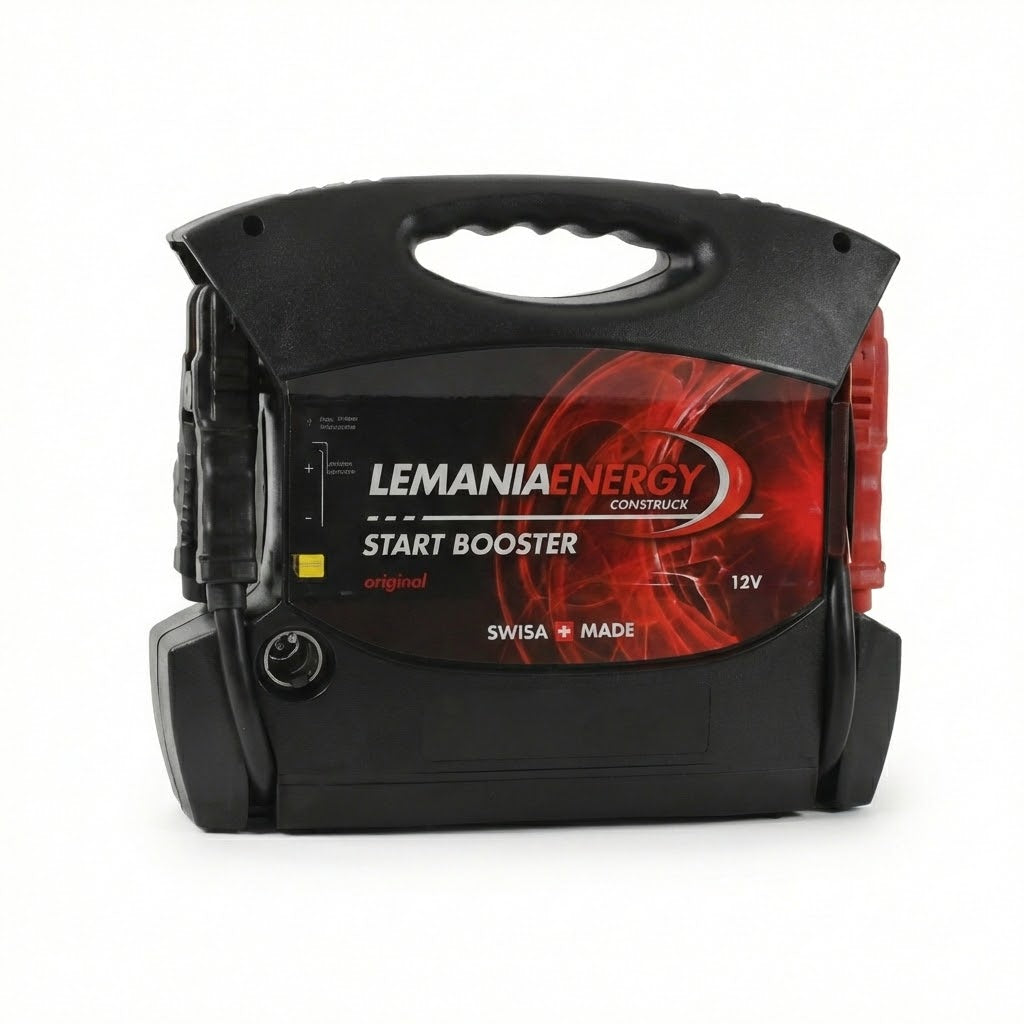 בוסטר התנעה מקצועי לרכב Lemania Energy 2500A 12V תוצרת שוויץ"