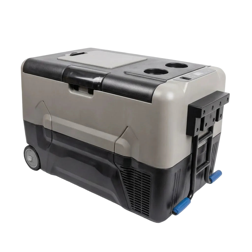 מקרר מקפיא לרכב 35 ליטר Qton עם גלגלים וידית נשיאה - פתרון קירור נייד לקמפינג ושטח פנסים Plus