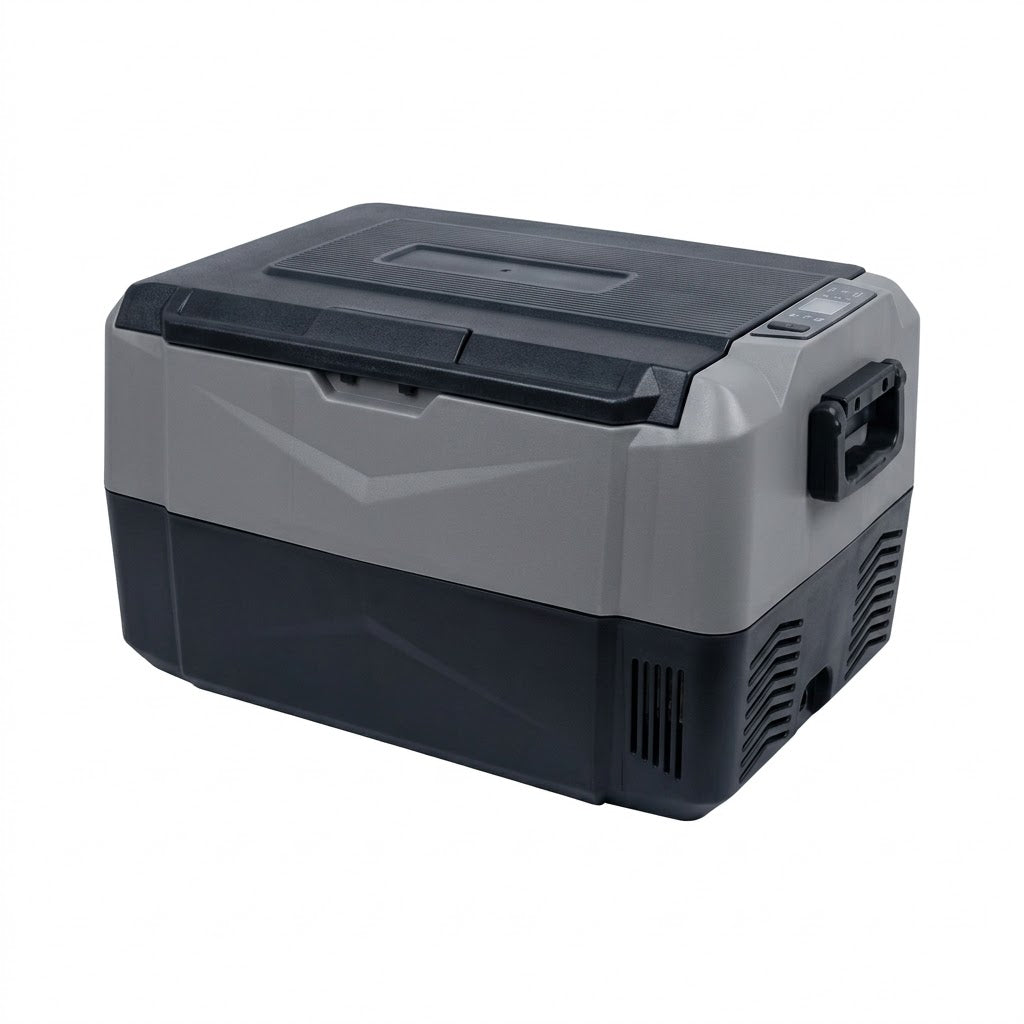 מקרר מקפיא לרכב 35 ליטר Tripcool עם קומפרסור וצג מגע דיגיטלי פנסים Plus