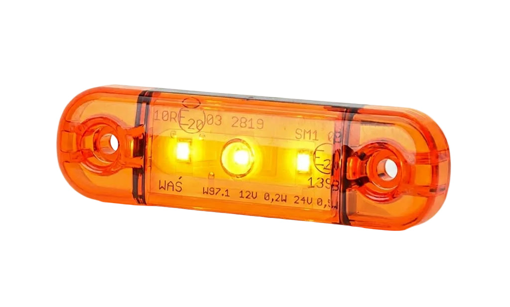 פנס צד 3 לד סימון (אדום,כתום,לבן לבחירה) 12-24V