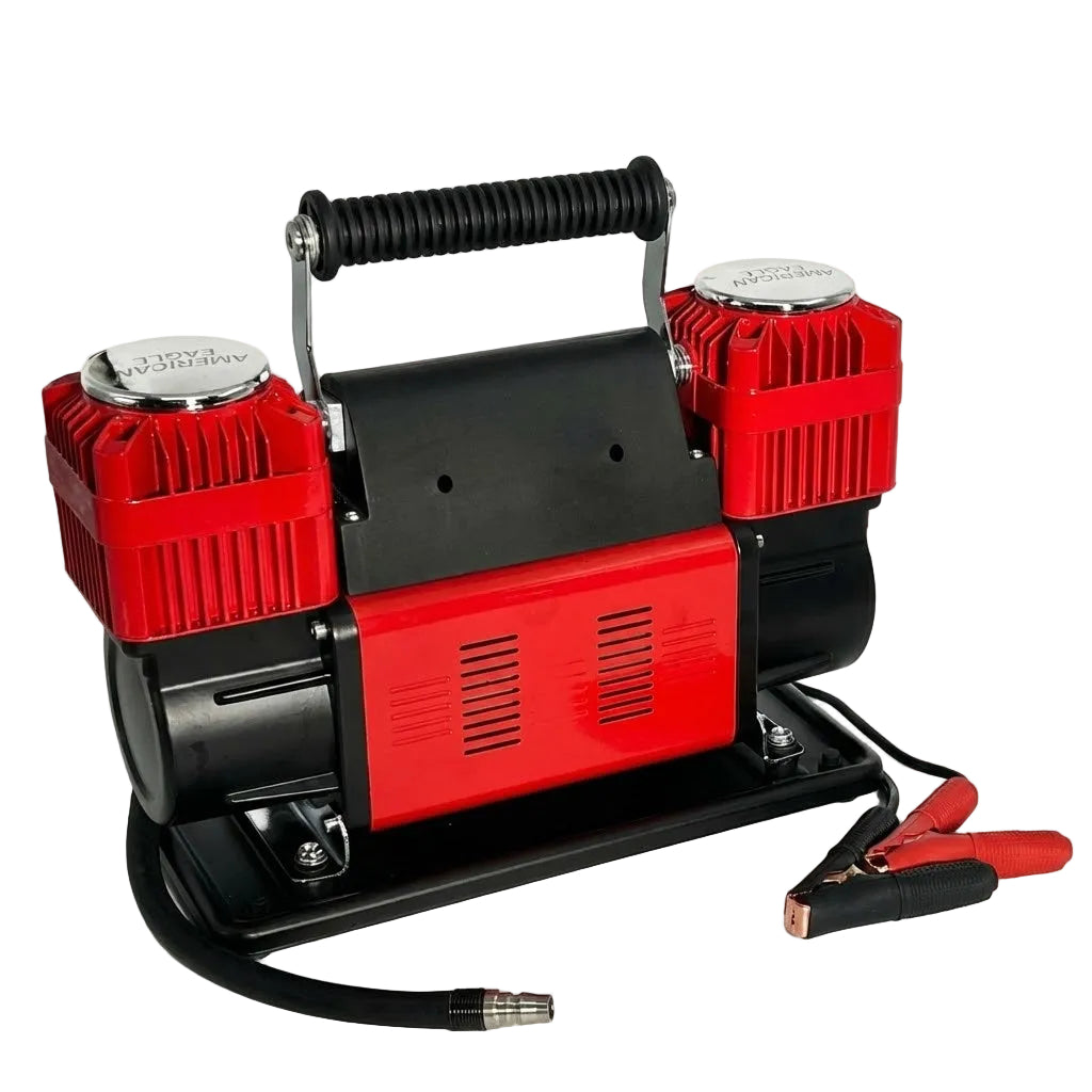 קומפרסור אוויר מקצועי למשאיות 300 ליטר לדקה 2 בוכנות אמריקן איגל