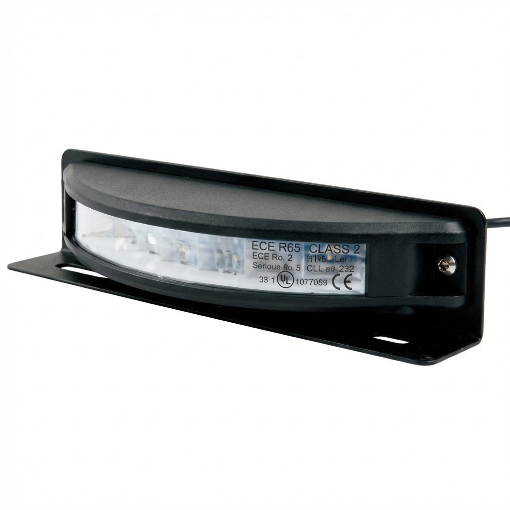 פנס נצנץ כתום מעוגל 6 לדים 12-24V למשאיות, טרקטורונים ורכבי עבודה פנסים פלוס