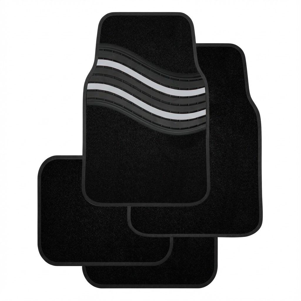 סט 4 שטיחי בד דגם פסים (Stripes) אמריקן איגל אוניברסליים לרכב