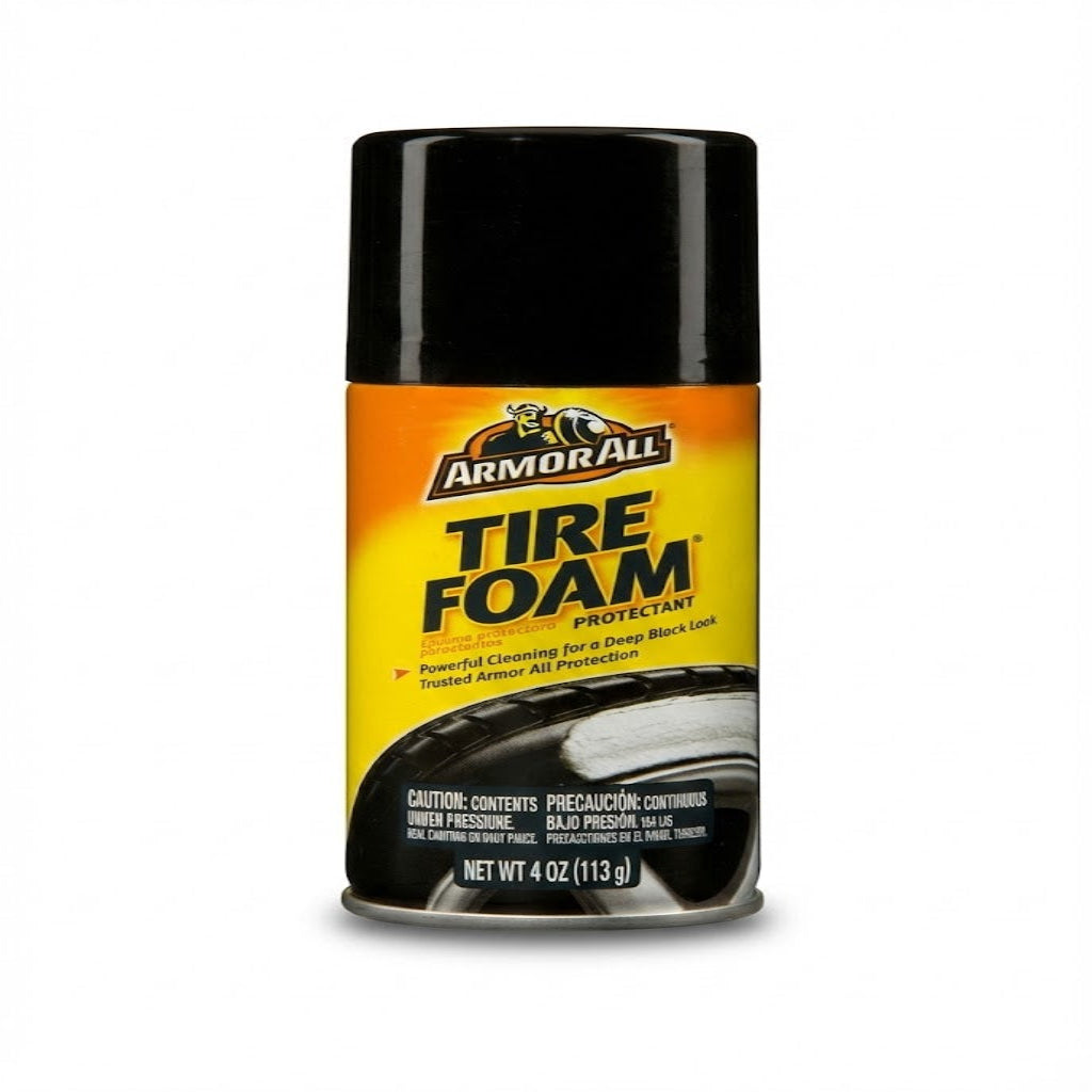 קצף ניקוי והברקת צמיגים Armor All Tire Foam אריזה אישית 113 גרם