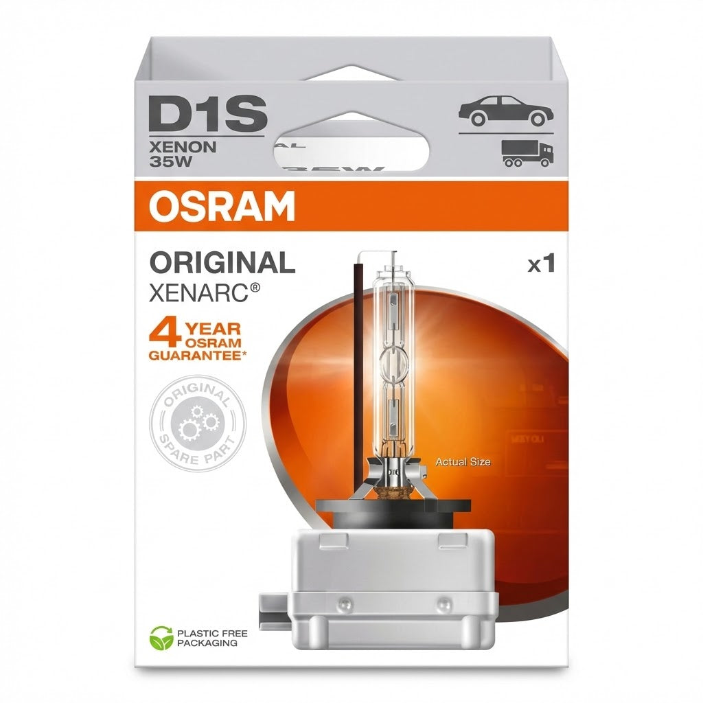 נורת קסנון מקורית OSRAM D1S 35W 12V Xenarc לרכב - פנסים פלוס
