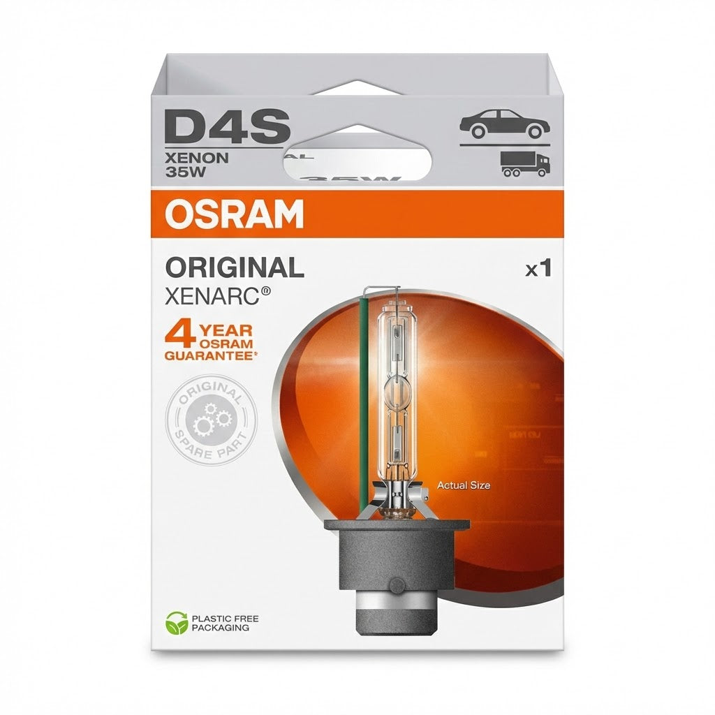 נורת קסנון מקורית לרכב OSRAM Xenarc Original D4S 12V 35W פנסים Plus