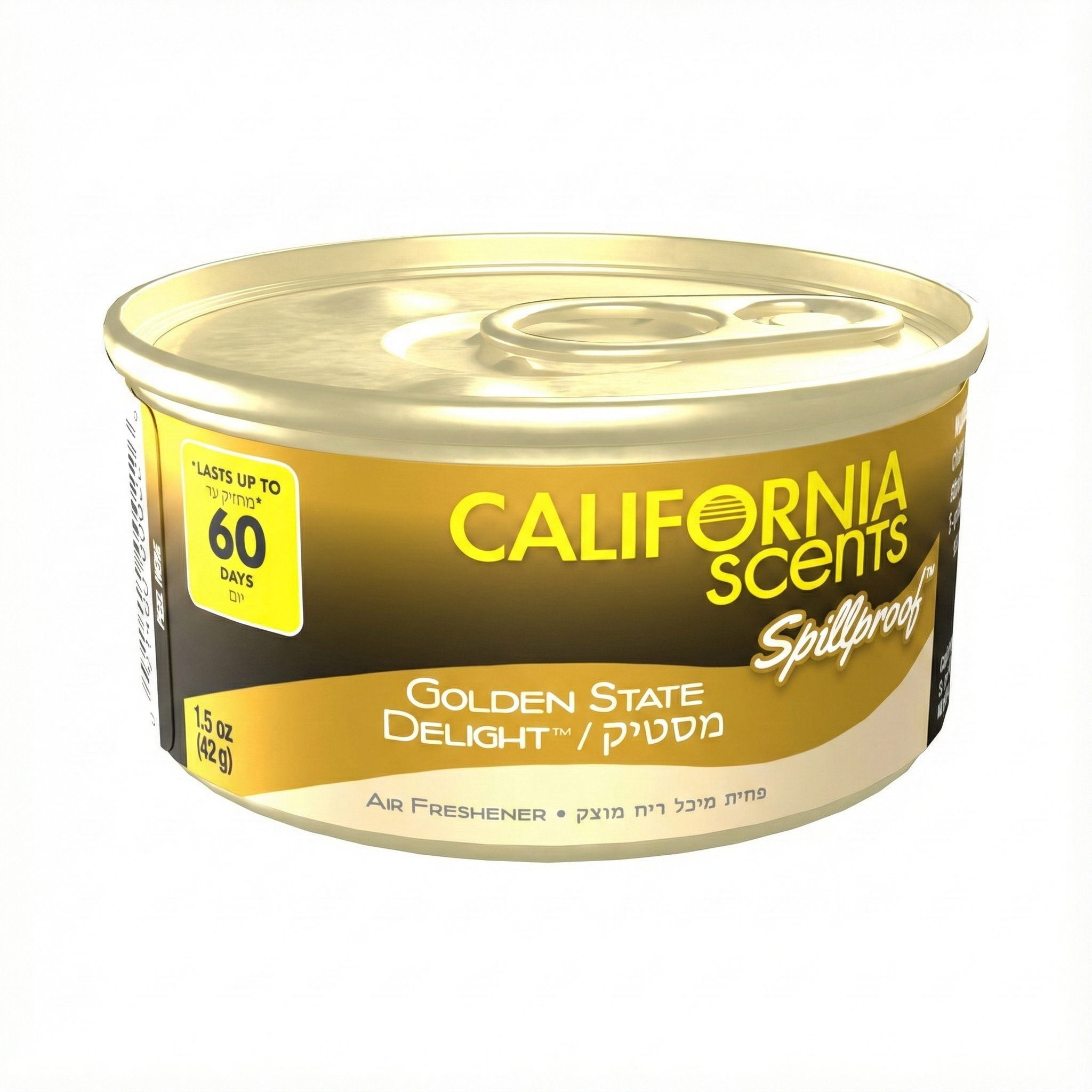 פחית ריח קליפורניה סנטס בניחוח מסטיק (California Scents Coronado Cherry) לרכב ולבית, עמידה בפני נזילות ומחזיקה עד 60 יום.