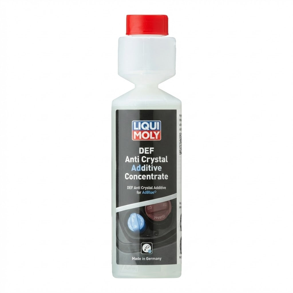 תוסף אוריאה מרוכז LIQUI MOLY DEF Anti Crystal Additive בנפח 250 מ"ל למניעת התגבשות וסתימות במערכת SCR בדיזל פנסים Plus