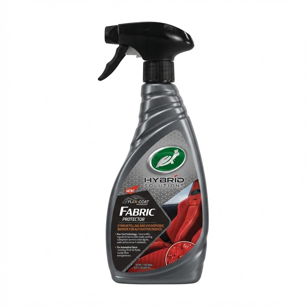 תרסיס הגנה לריפודי רכב Turtle Wax Hybrid Solutions Fabric Protector דוחה מים וכתמים בטכנולוגיית ציפוי קרמי