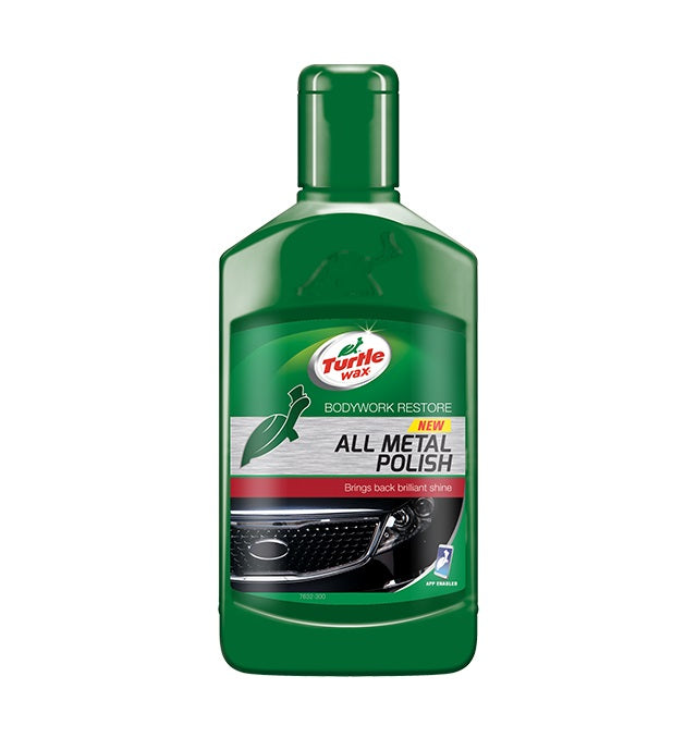 פוליש נוזלי לניקוי והברקת מתכות, כרום וניקל Turtle Wax All Metal Polish