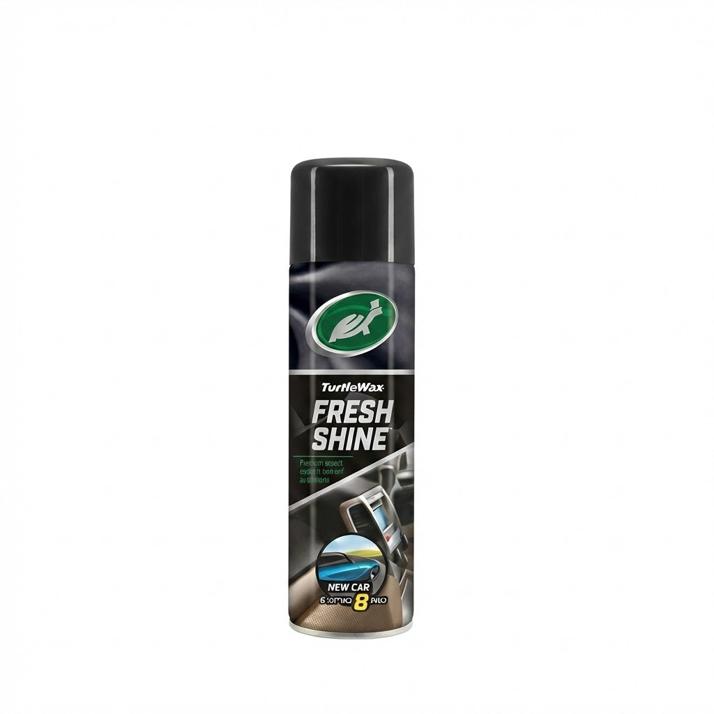 ספריי סקאי Turtle Wax Fresh Shine מבריק דשבורד ומטהר אוויר לרכב בריח מכונית חדשה בנפח 500 מ"ל