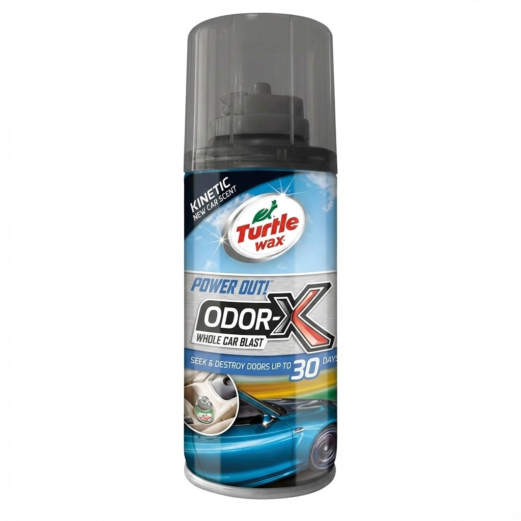 רימון עשן לנטרול ריחות במזגן וברכב Turtle Wax Odor-X בריח רכב חדש