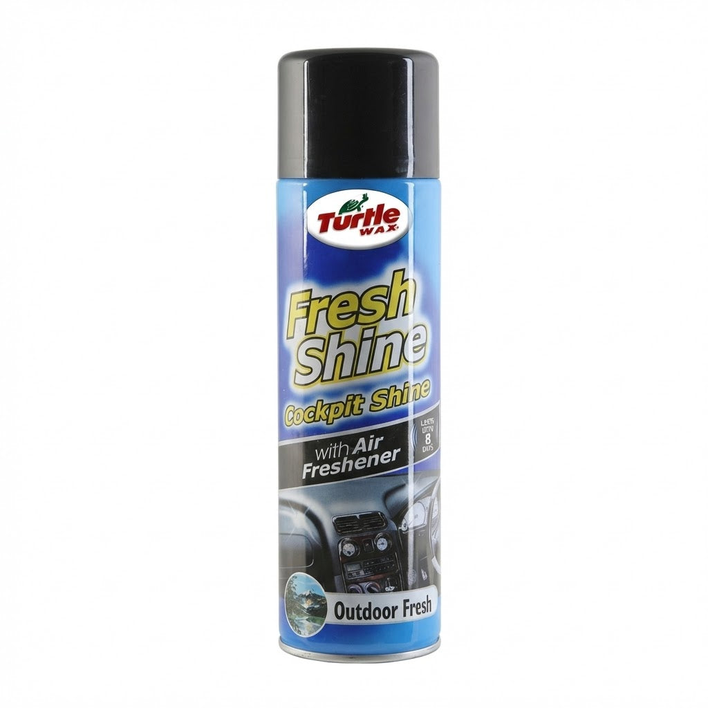 ספריי סקאי Turtle Wax Fresh Shine מבריק דשבורד ומטהר אוויר לרכב בריח אויר צח בנפח 500 מ"ל