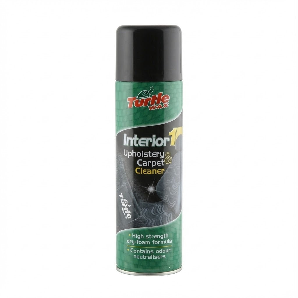 קצף ניקוי ריפודים ושטיחים לרכב Turtle Wax Interior 1 מנטרל ריחות
